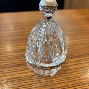 Lenox Clear Glass Art with Silver and Pearl Accents